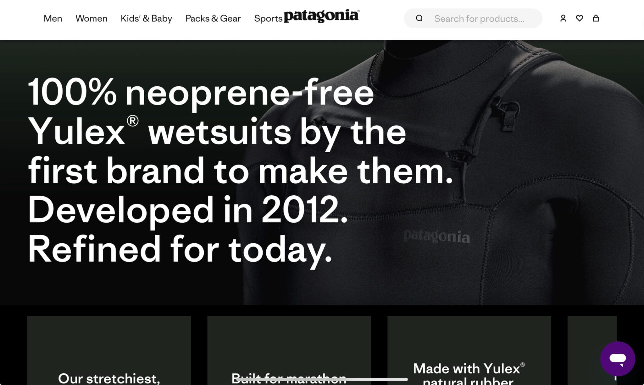 100% neoprene-free Yulex wetsuits by the first brand to make them. Developed in 2012. Refined for today