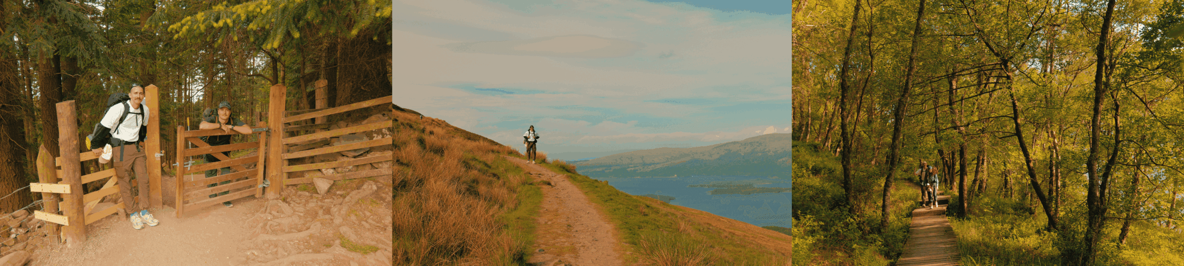 Day 2 of the West Highland Way, travelling between Drymen and Rowchoish Bothy
