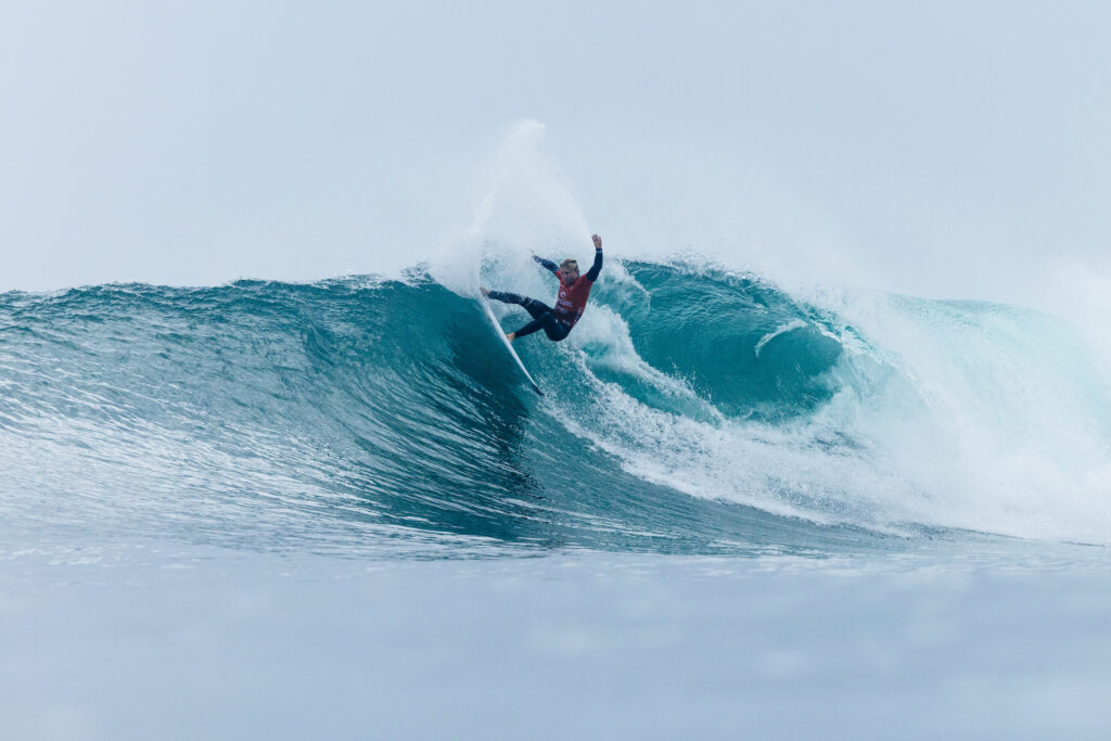 Ethan Ewing surfing at Bells Beach
